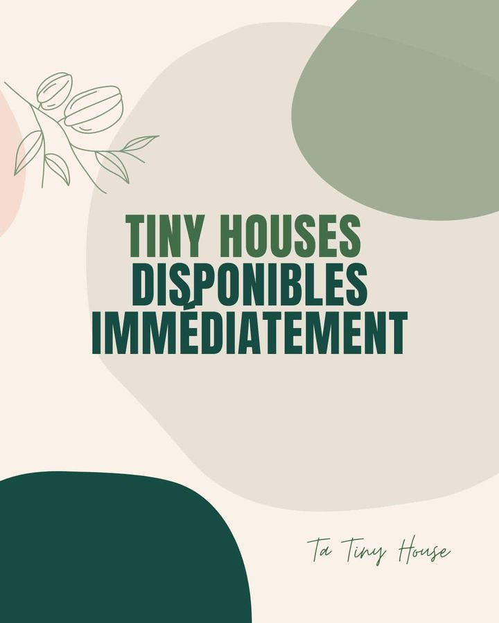 📣🏡 Nous sommes ravis de vous annoncer le lancement de notre nouvelle page Internet avec une sélection de Tiny Houses disponibles immédiatement….